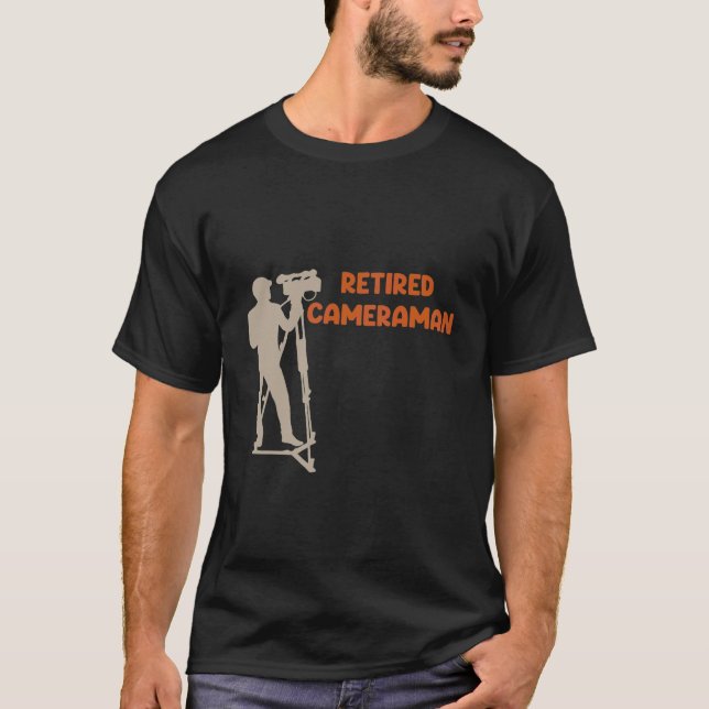 T-shirt Caméraman retraité (Devant)