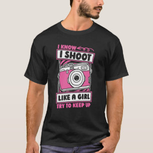 T-shirt Cameraman Vidéographe fillette Vidéographe Cameram