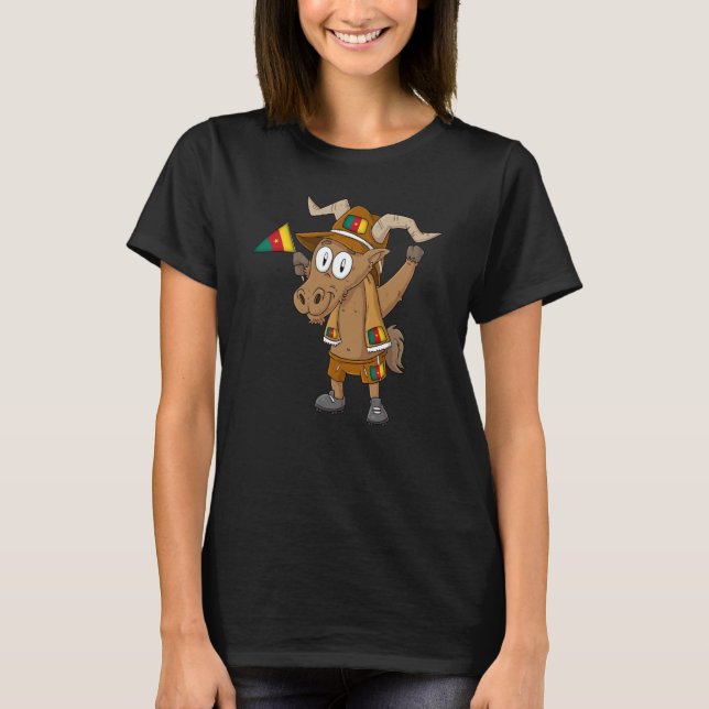 T-shirt Cameroon Capricorn fan (Devant)