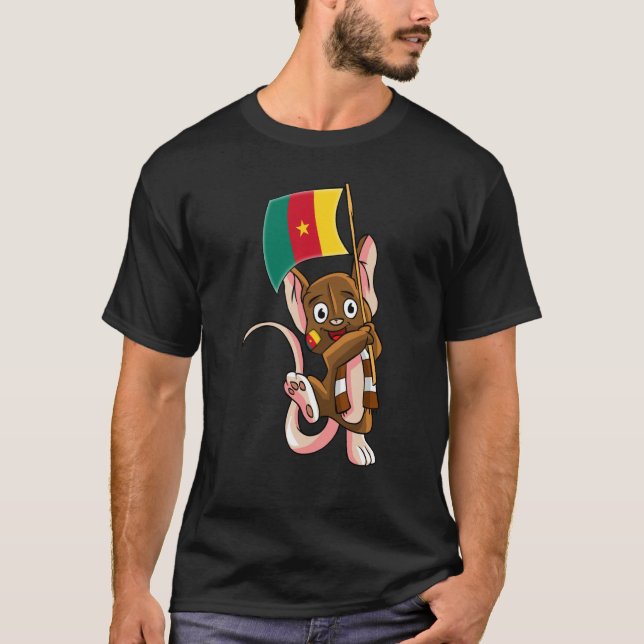 T-shirt Cameroon Fan Mouse (Devant)