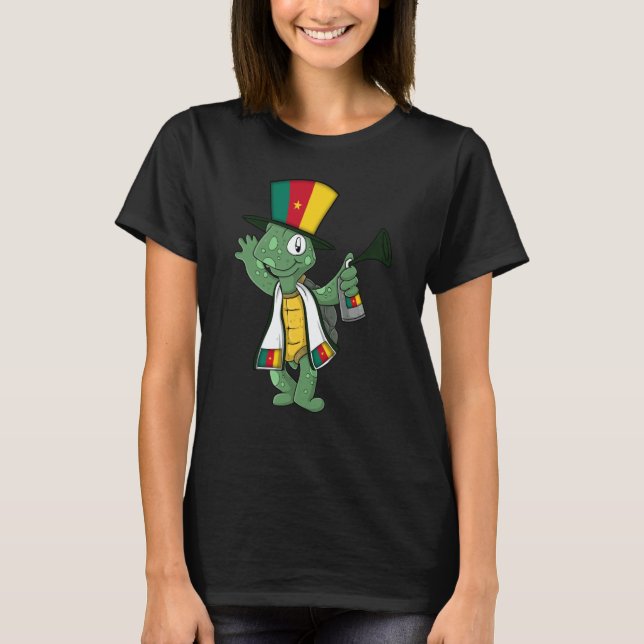 T-shirt Cameroon fan turtle (Devant)