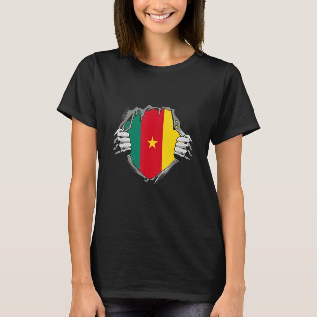 T-shirt Cameroon flag (Devant)