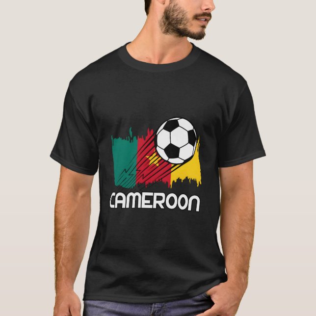 T-shirt Cameroon Soccer Fan (Devant)