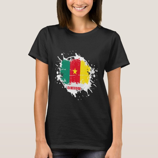 T-shirt Cameroon Splash (Devant)