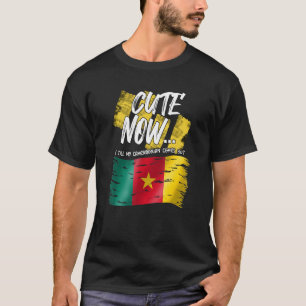 T-shirt Cameroun Drapeau Camerounais Fier Maigre Maintenan