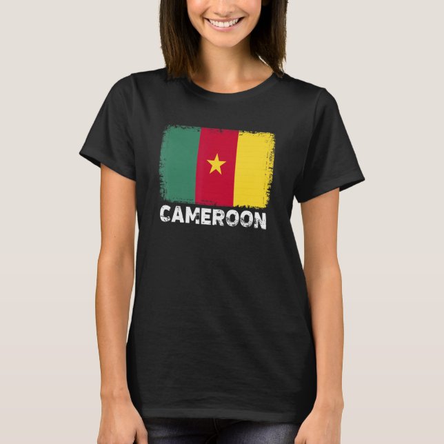 T-shirt Cameroun Drapeau soutien peuple camerounais femmes (Devant)