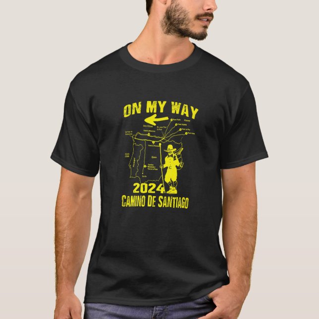 T-shirt Camino de Santiago 2024 Compostela Espagne 01 The  (Devant)