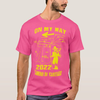 T-shirt Camino Des Santiago 2022 Chemin De Saint Jacques E