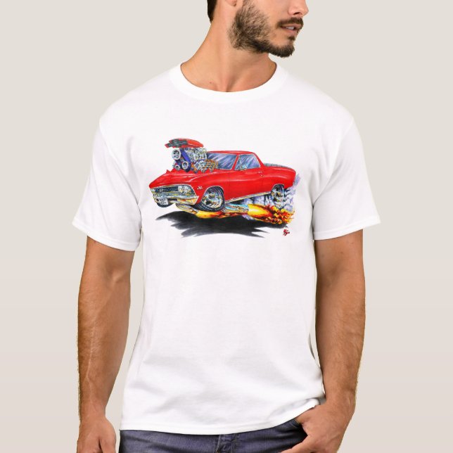 T-shirt Camion 1966 de rouge d'EL Camino (Devant)