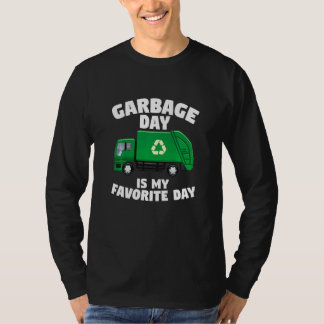 T-shirt Camion à ordures pour enfants Le jour des ordures