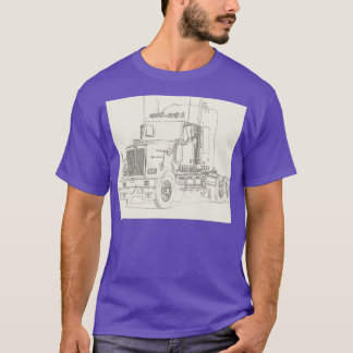 T-shirt Camion abstrait couleur 18