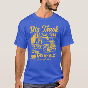T-shirt Camion Big Truck Fer et Roues