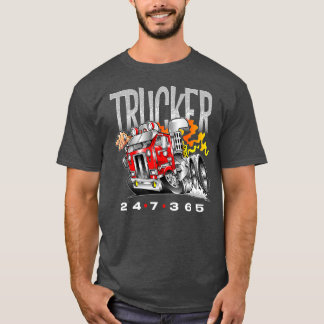 T-shirt Camion Camping Camion Hommes Femme Camion