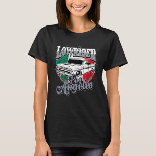 T-shirt Camion Chicano Low Rider Drapeau Mexicain Los Ange