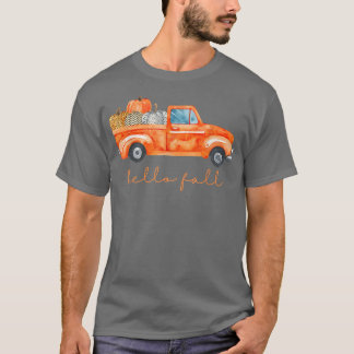 T-shirt Camion Citrouille mignonne chemise d'automneBonjou