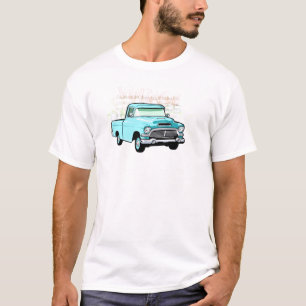 T-shirt Camion classique dans le bleu, semi collecte très