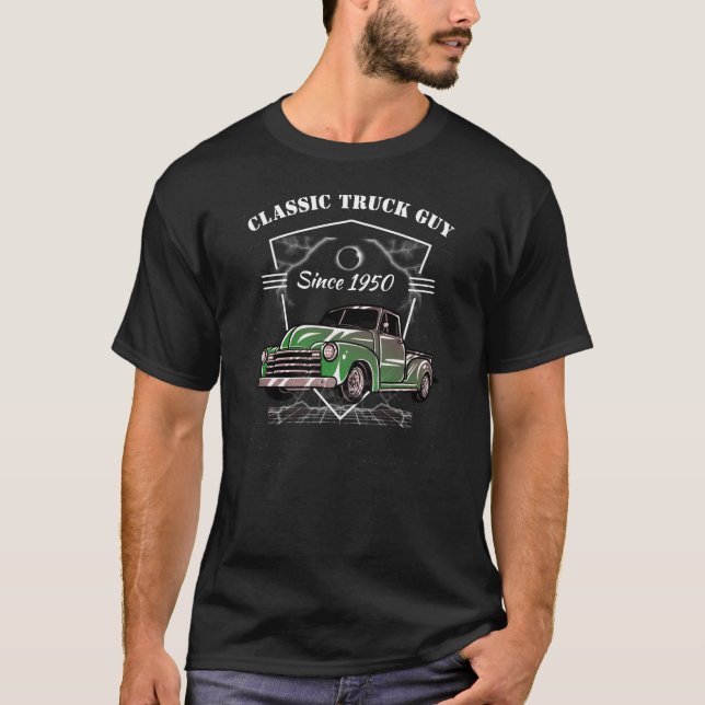 T-shirt Camion classique depuis Date Green Chevy Pickup  (Devant)