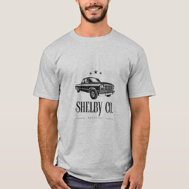 T-shirt Camion classique du comté de Shelby (Devant)