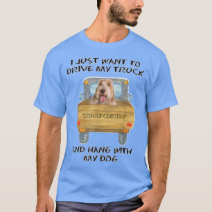 T-shirt Camion Conduite Chien Petits Basset Griffons Vende