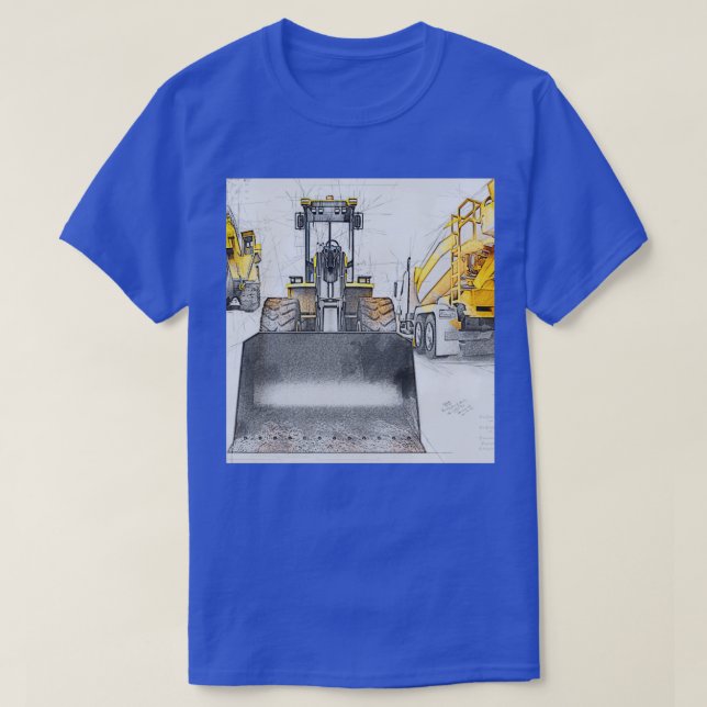 T-shirt Camion couleur abstrait 7 (Design devant)