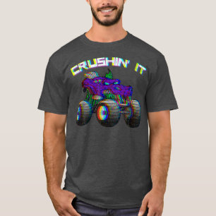 T-shirt Camion Crushin' Monster Vintage Retro 274