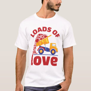 T-shirt Camion d'amour de la Saint-Valentin pour garçon