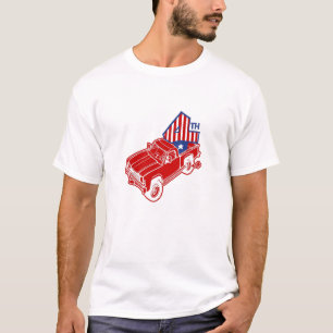 T-shirt camion de Bronco 4e dans le dos 4 juillet