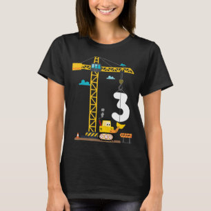T-shirt Camion de construction 3 Anniversaire 3ème Anniver