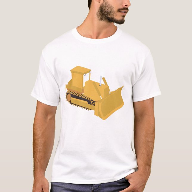T-shirt Camion de construction Bulldozer (Devant)