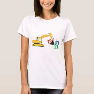 T-shirt Camion de construction d'excavateur ABC