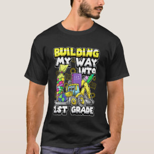 T-shirt Camion de construction excavatrice de première ann