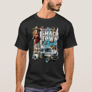 T-shirt Camion de Cowgirl Léopard Juste une fille de petit