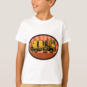 T-shirt camion de décapant de balayeuse