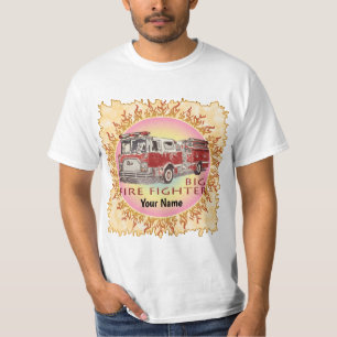 T-shirt Camion de gros pompiers
