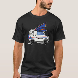 T-shirt Camion de livraison de courrier artistique facteur