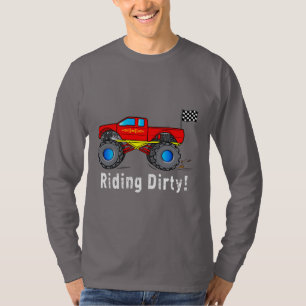 T-shirt Camion de monstre : Monte sale !