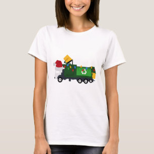 T-shirt Camion de recyclage de Noël