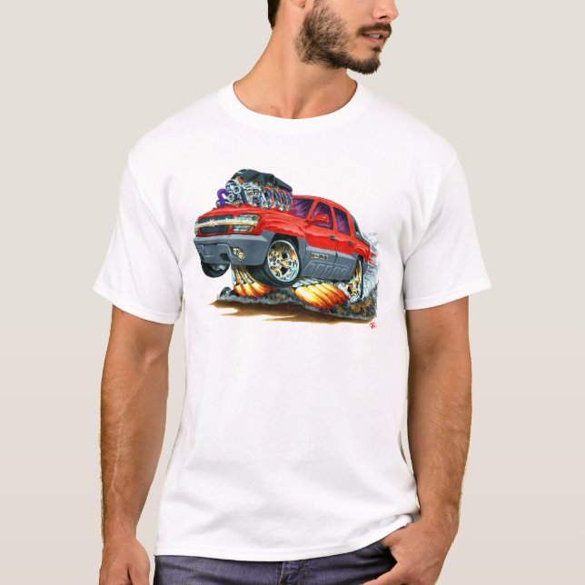 T-shirt Camion de rouge d'avalanche (Devant)