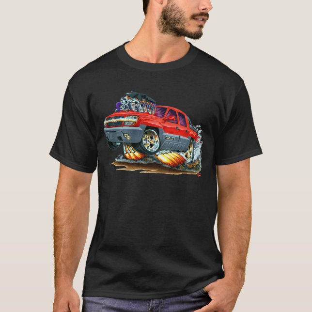 T-shirt Camion de rouge d'avalanche (Devant)