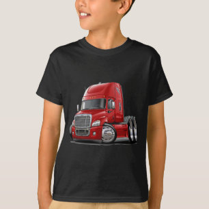 T-shirt Camion de rouge de Freightliner Cascadia