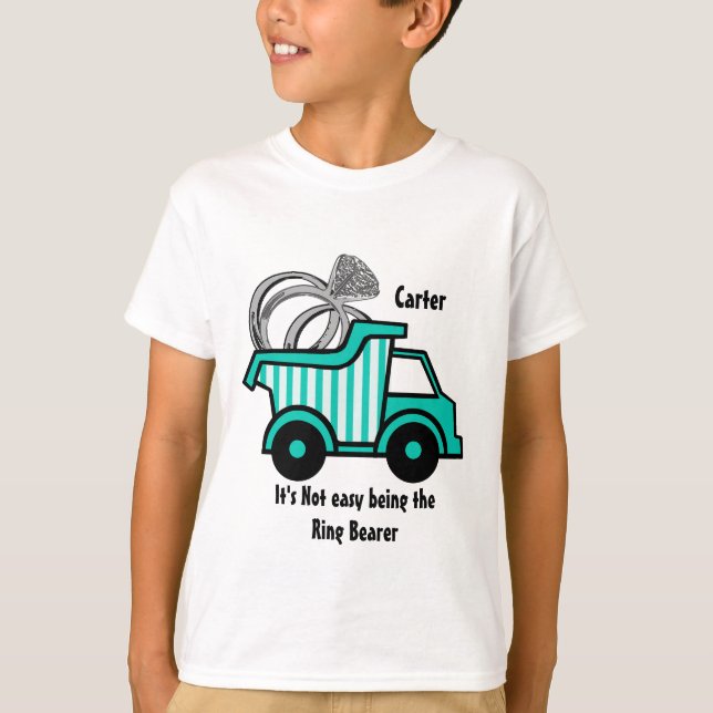 T-shirt Camion de vidange de porte-anneau (Devant)