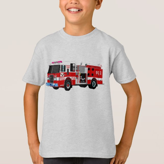 T-SHIRT CAMION D'INCENDIE (Devant)