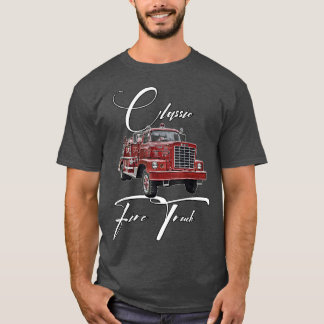T-shirt Camion d'incendie, futur pompier, Camion classique