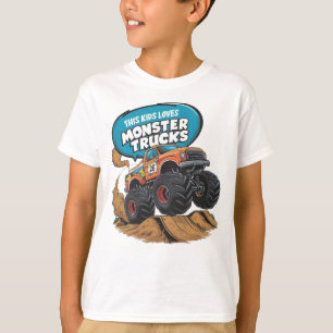 T-shirt Camion Enthousiaste pour enfant et monstre