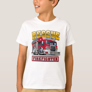 T-shirt Camion-feu de dessin