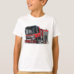 T-shirt Camion-feu de dessin