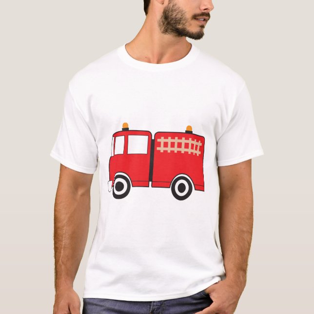 T-shirt Camion feu rouge (Devant)