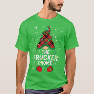T-shirt Camion Gnome Family Matching Group Xmas Light