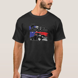 T-shirt Camion incliné Texas Drapeau faible et lent Vintag