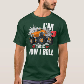 T-shirt Camion Monster 3 ans 3e anniversaire 2